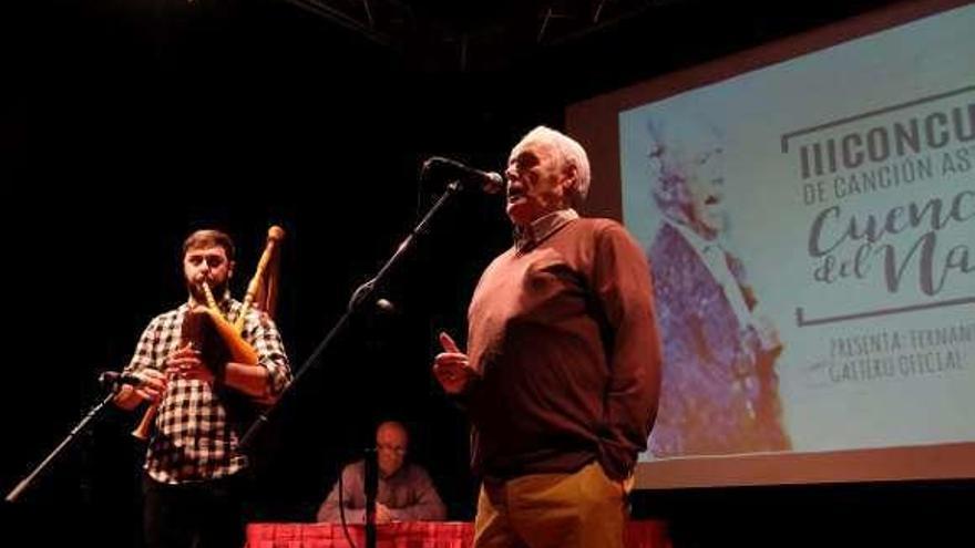 Enrique Riera, durante su actuación en el certamen.