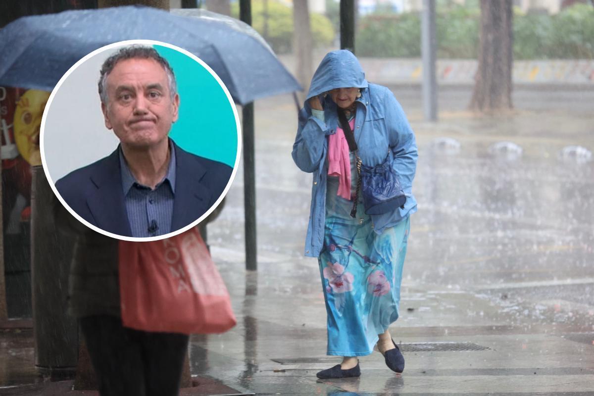 Roberto Brasero advierte sobre la lluvia en Murcia.