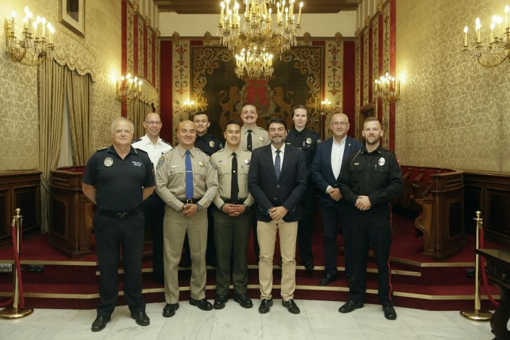 Policías americanos en Alicante