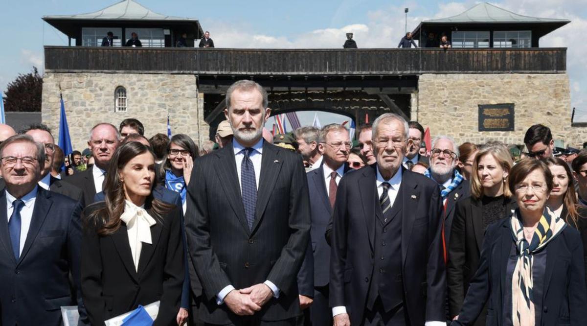 Els Reis homenatgen a Mauthausen els republicans morts Els Reis homenatgen a Mauthausen els republicans morts