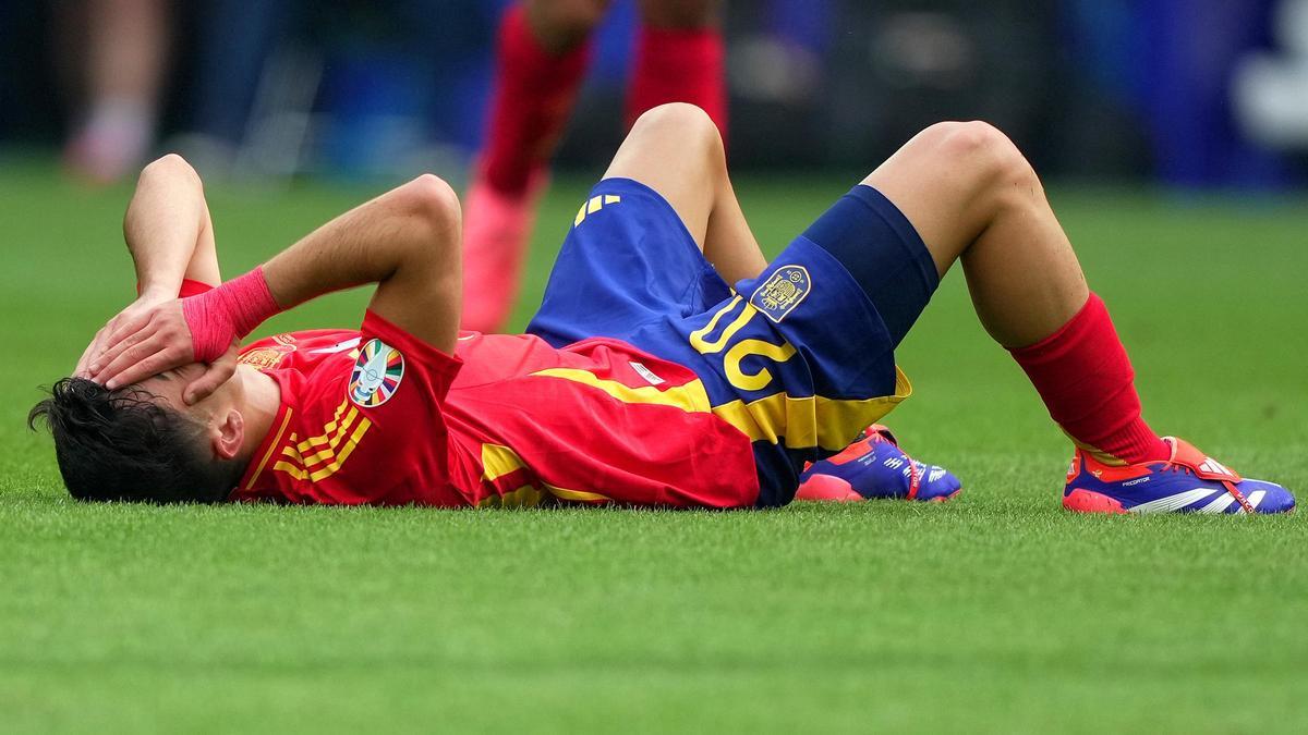 Pedri se lesionó en los primeros minutos del España-Alemania