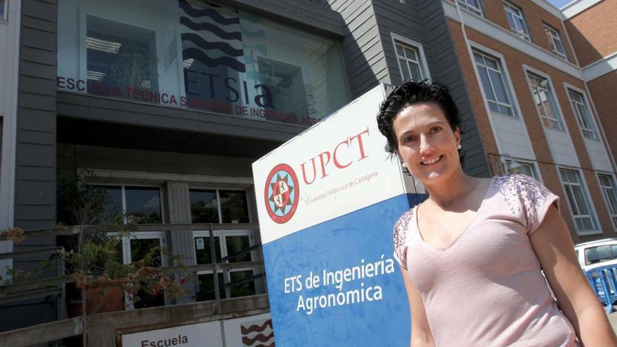 María Dolores Gómez López en las instalaciones de la Universidad Politécnica.