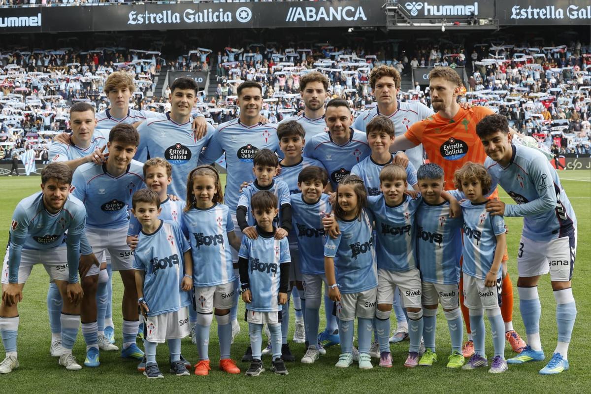 El once inicial del Celta ante el Levante
