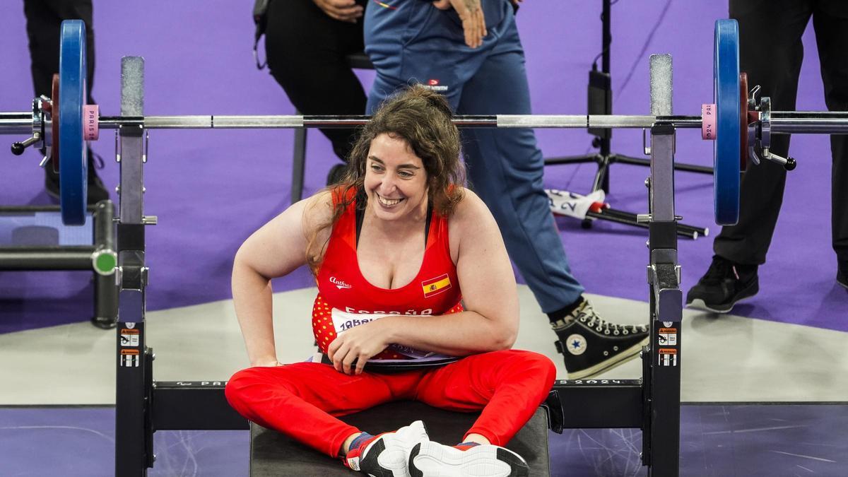 Loida Zabala, durante la competicin.