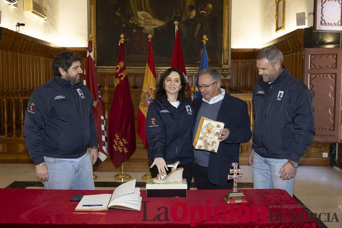 Así ha sido la visita de Isabel Díaz Ayuso a Caravaca de la Cruz