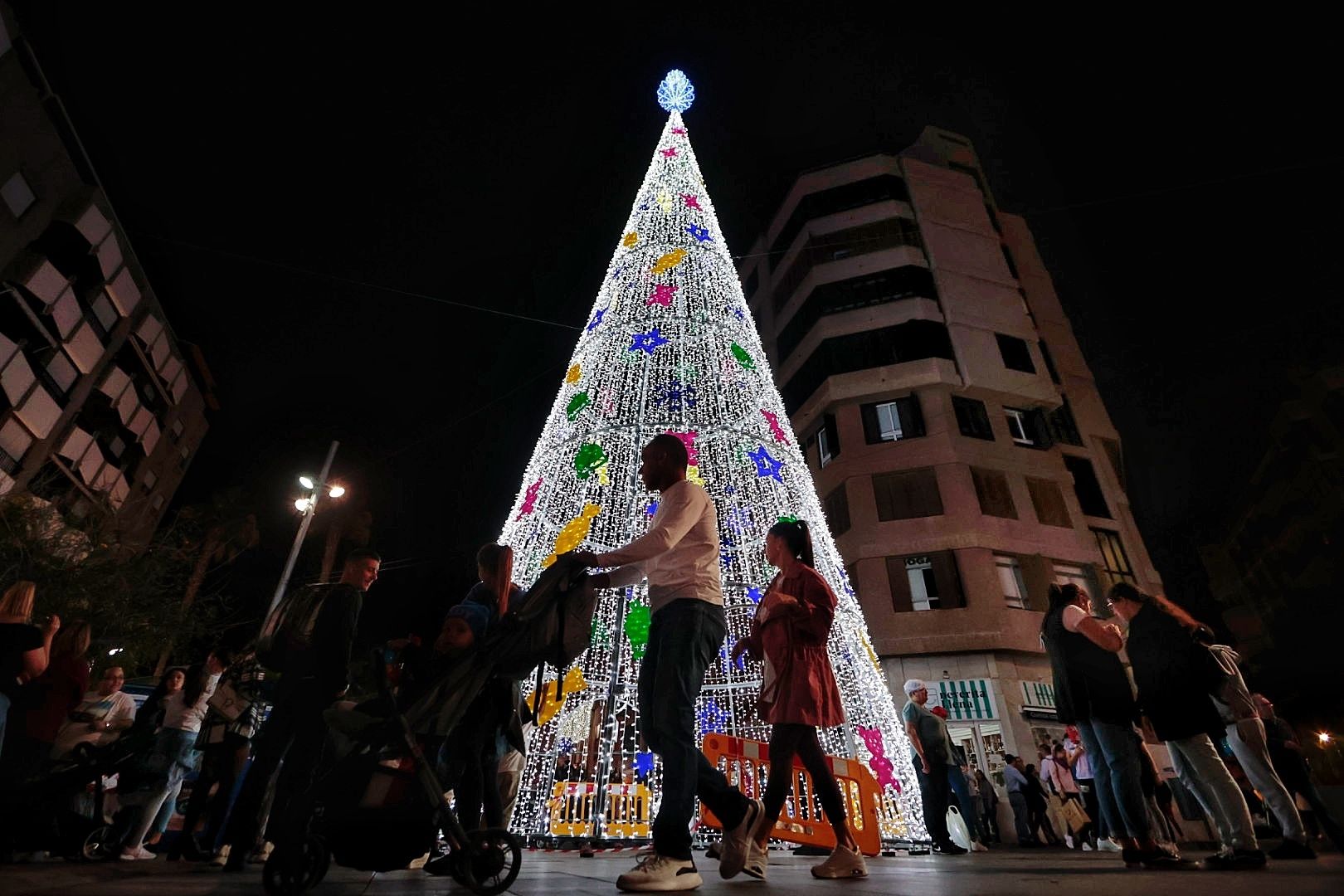 Encendido de la decoración navideña en Santa Cruz de Tenerife