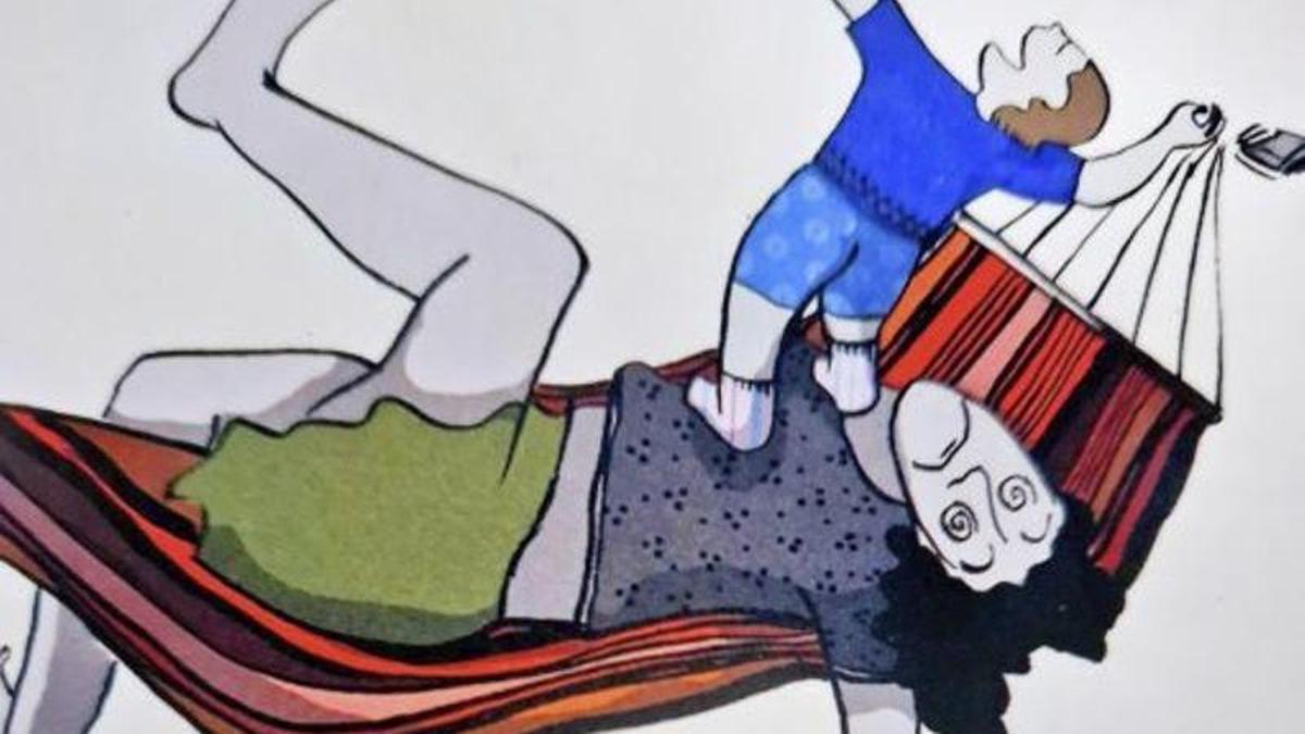 Viñeta de «Mamá», de Glòria Vives.