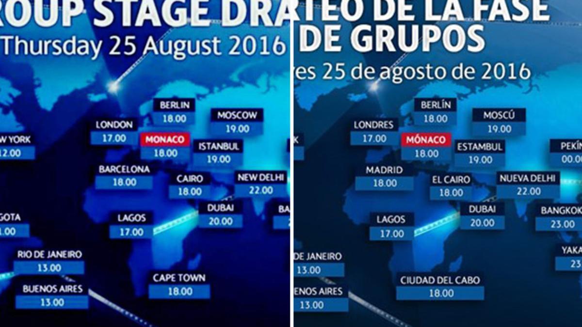 El mapa de la UEFA antes y después de que alguien moviera hilos