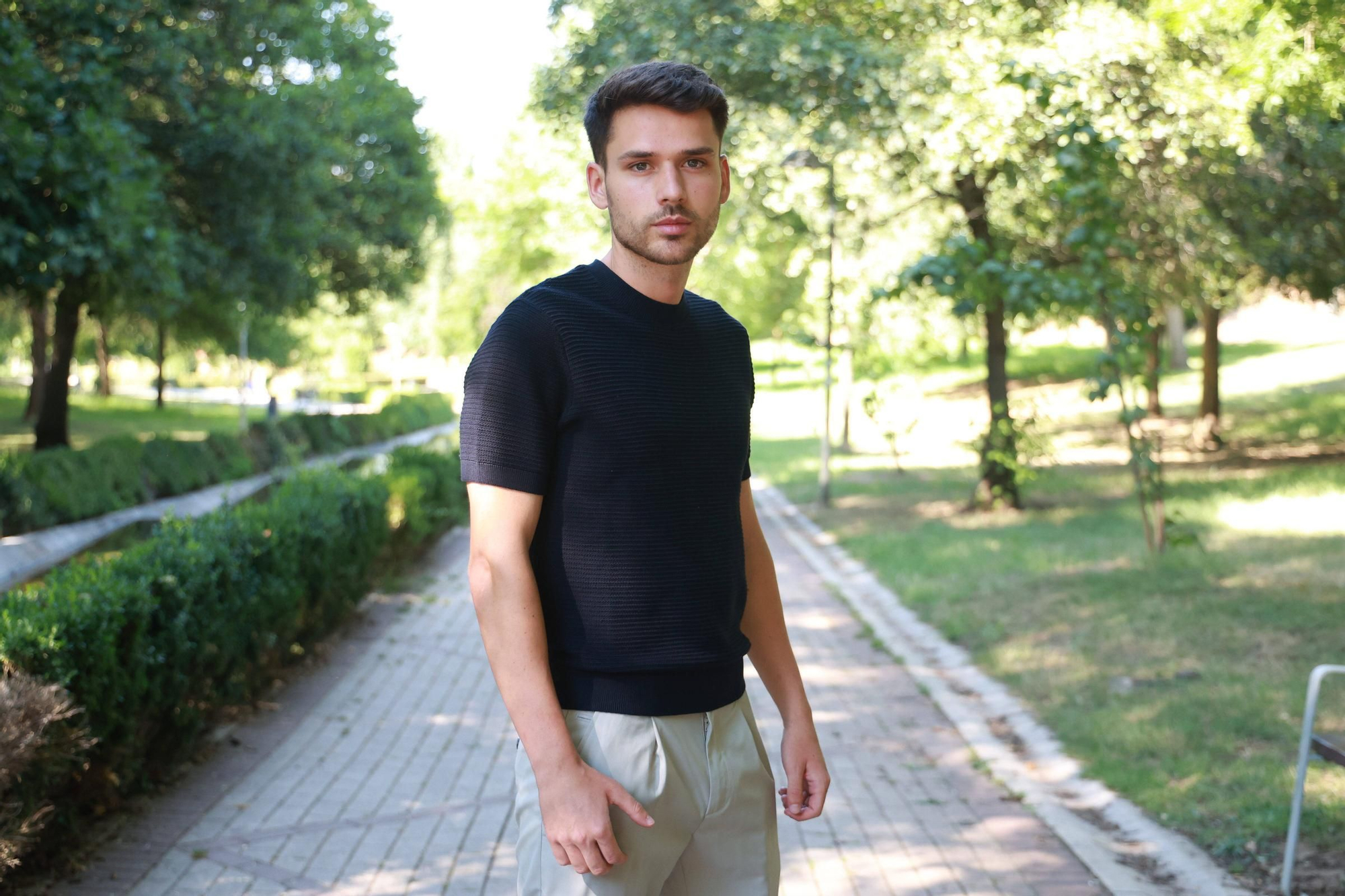 Daniel, candidato de la provincia de Cáceres en el certamen de belleza.