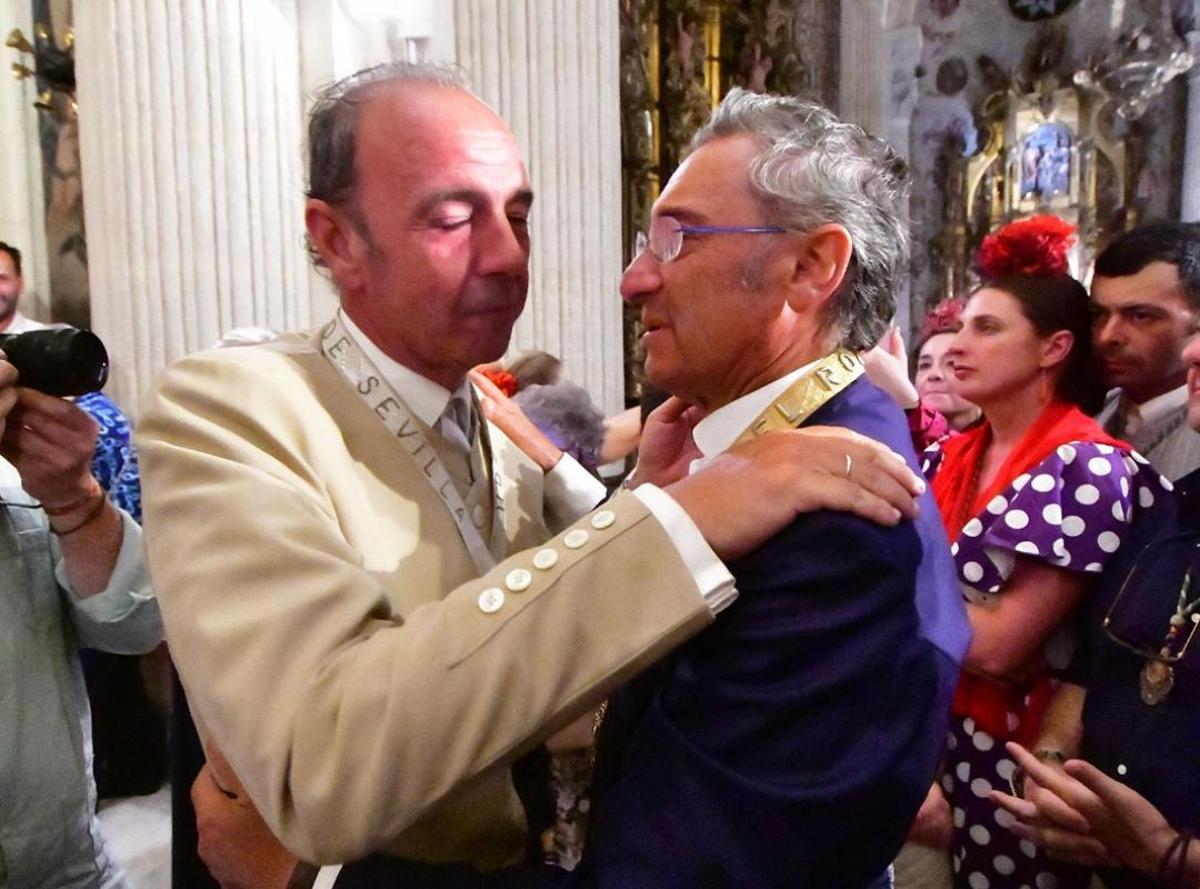 Javier Mostaza, alcalde de carretas de la Hermandad del Rocío de la Hermandad de Sevilla