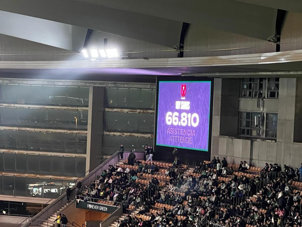 66.810 espectadores. El Betis bate el récord de asistencia en La Cartuja