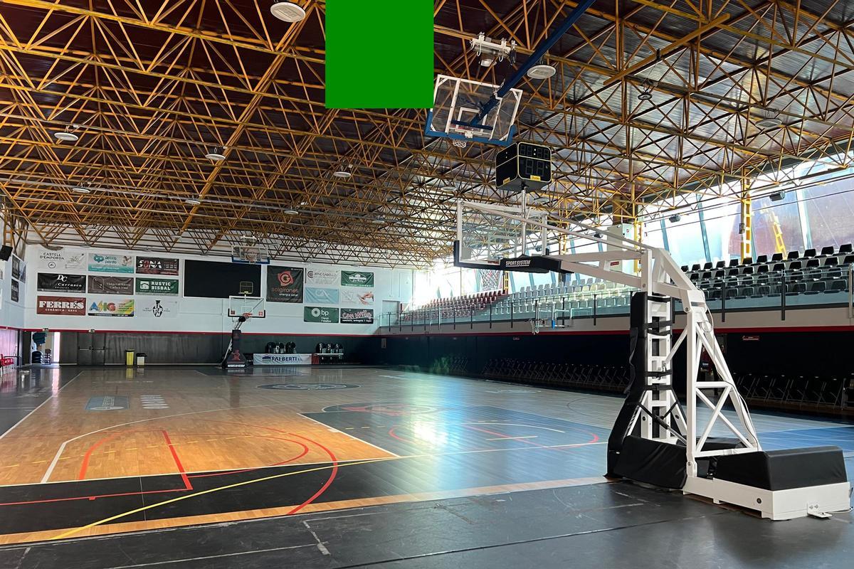 El pavelló esportiu de la Bisbal.