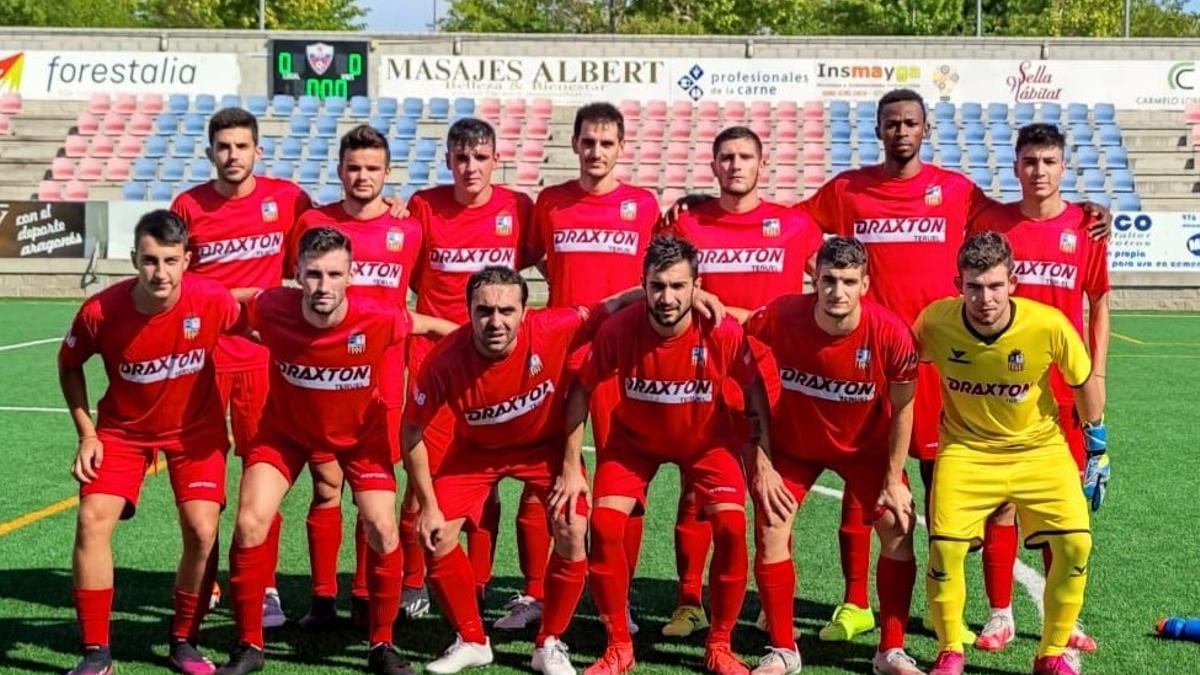 Alineación titular del CD Utrillas durante un partido de esta temporada.
