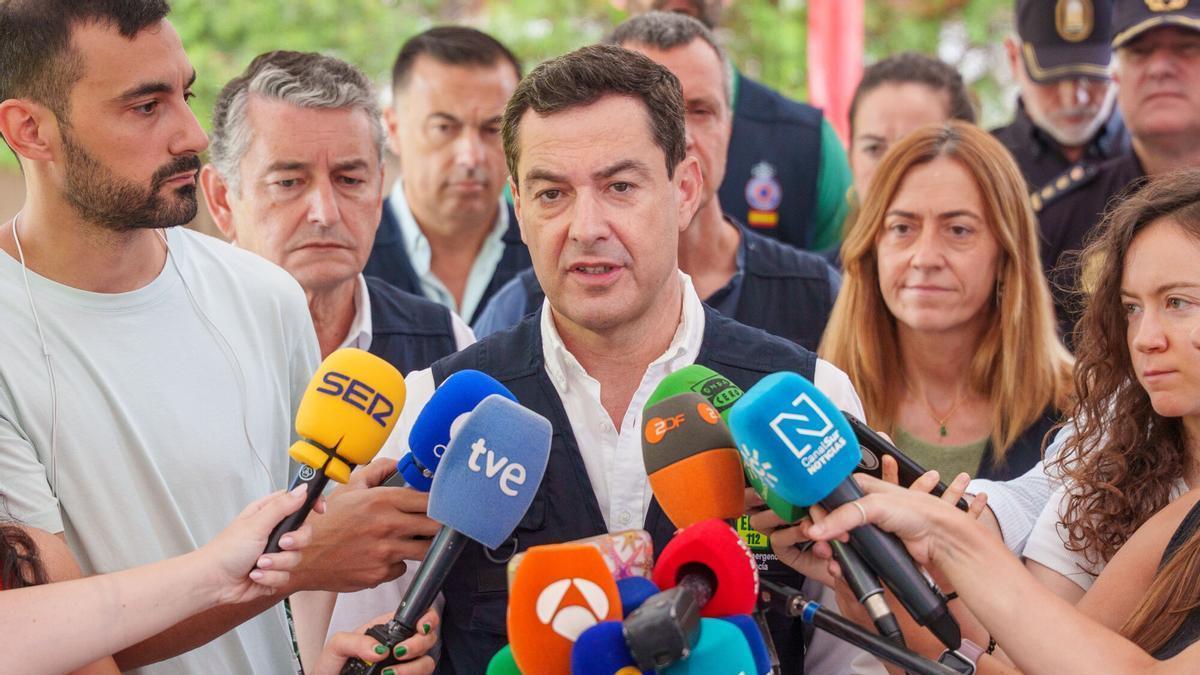 LOS GALLARDOS ALMERÍA INCENDIO | Juanma Moreno sobre el incendio de Los Gallardos: «El balance son 7.000 hectáreas quemadas»