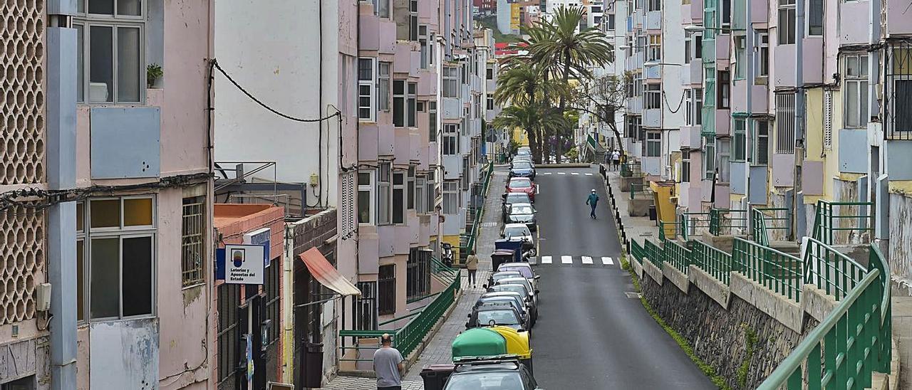 Barrio de viviendas públicas de Las Rehoyas, en la capital grancanaria. | |