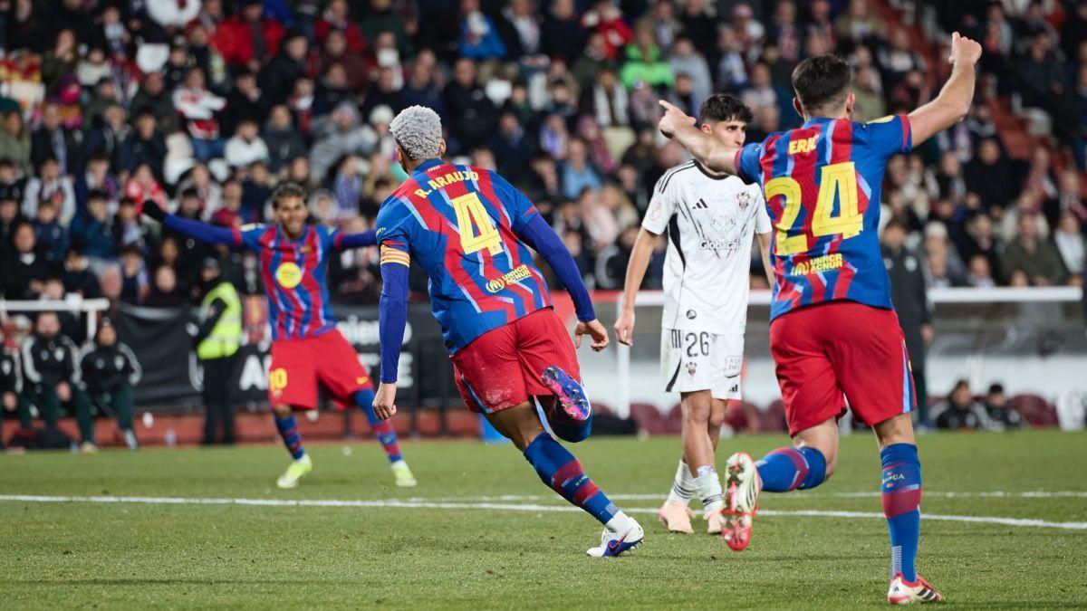 Resumen, goles y highlights del Albacete 1 - 3 FC Barcelona de cuartos de final de la Copa del Rey