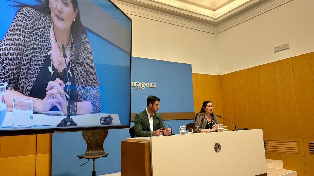La concejala de Educación en el Ayuntamiento de Zaragoza, Paloma Espinosa, este martes.