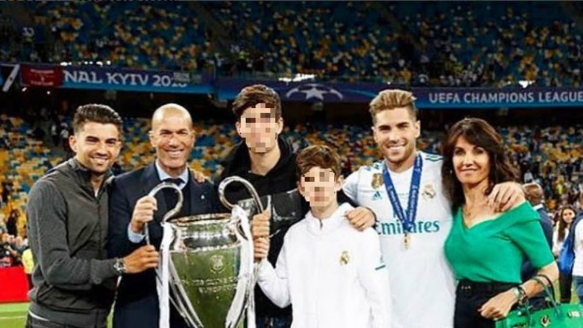 La familia de Zinedine Zidane