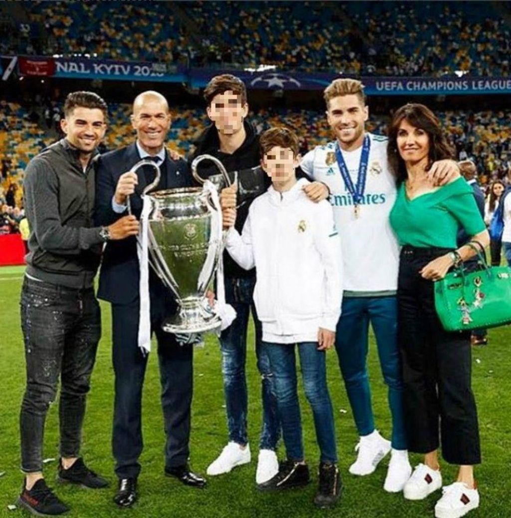 La familia de Zinedine Zidane