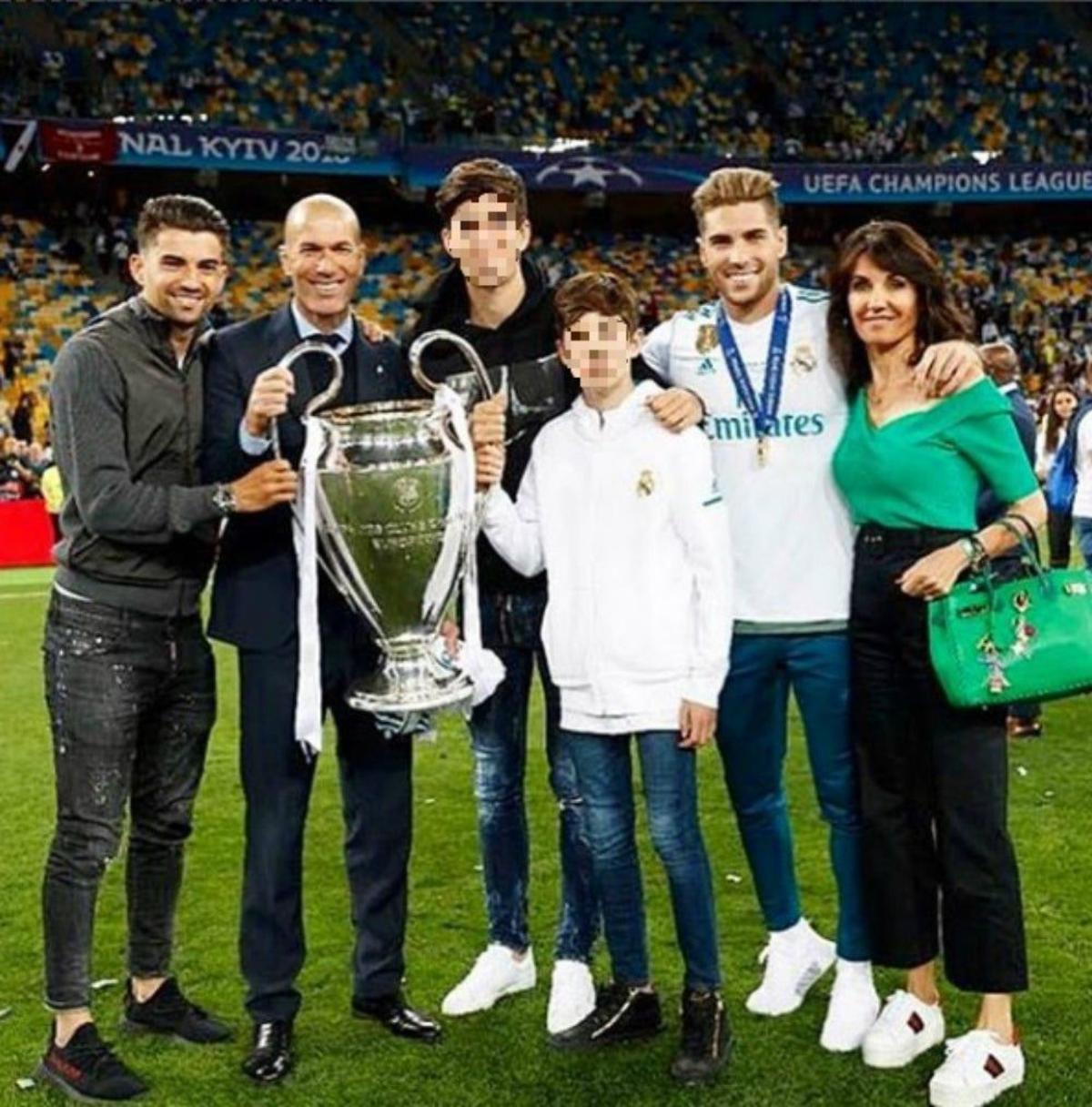 La familia de Zinedine Zidane
