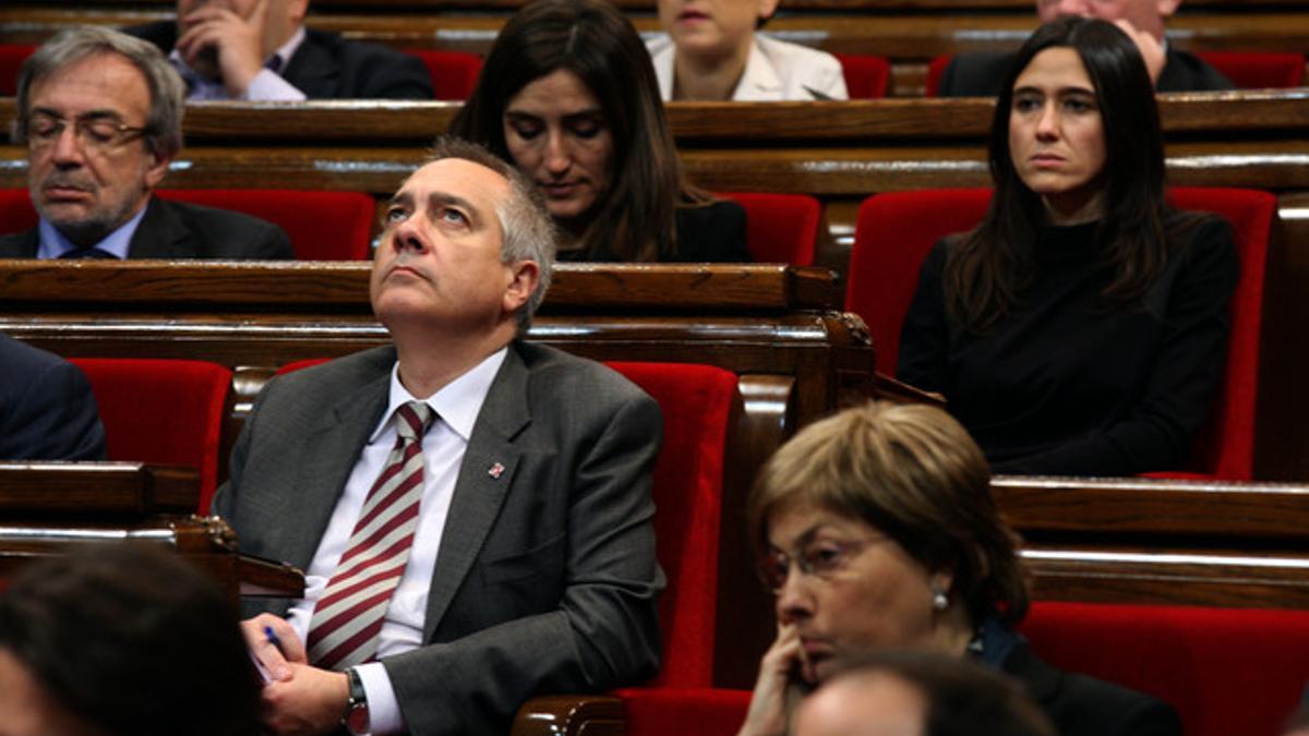 Navarro, durante el debate de investidura de Artur Mas en el Parlament.
