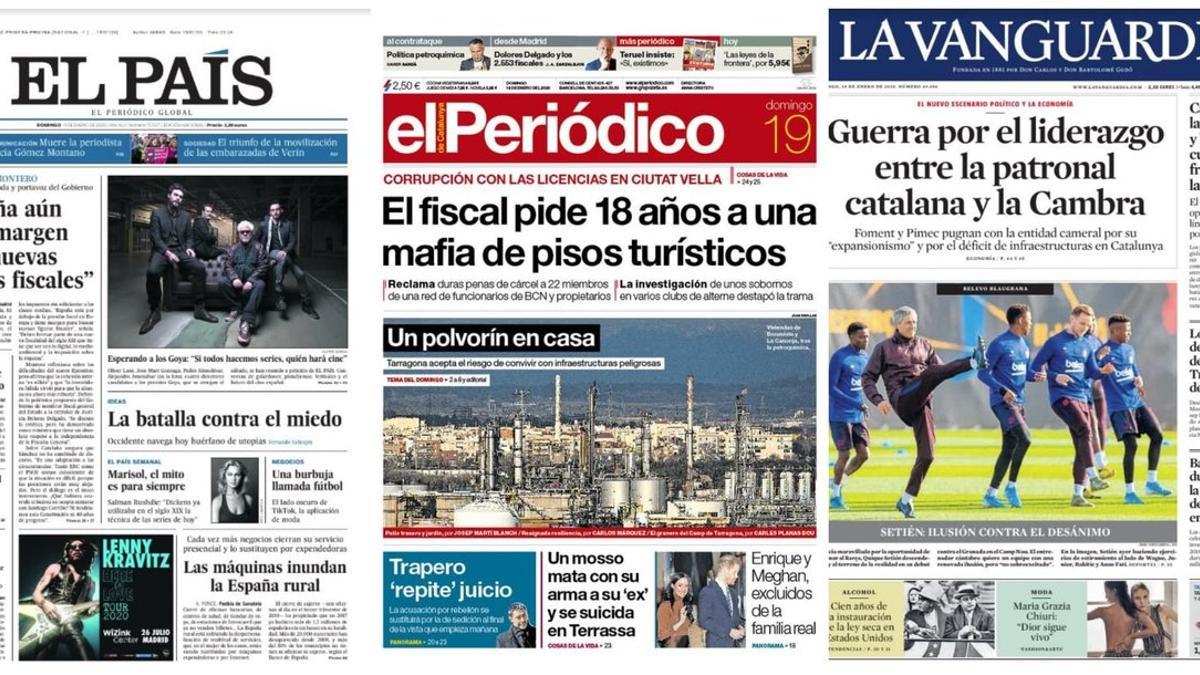 Portada domingo 19 de enero