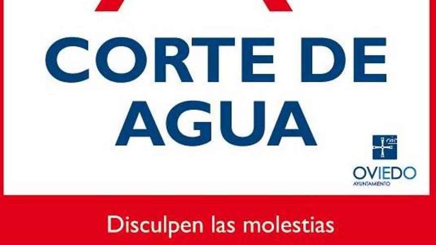 El Ayuntamiento de Oviedo corta durante tres horas esta mañana el agua en cuatro calles por una avería