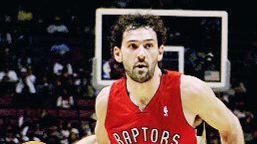 Garbajosa, en un partido con los Raptors. / Justin Lane