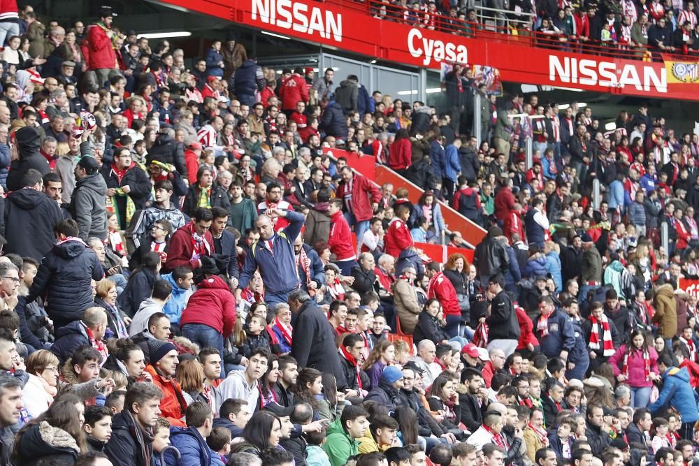 El partido entre el Sporting y el Atlético de Madrid, en imágenes