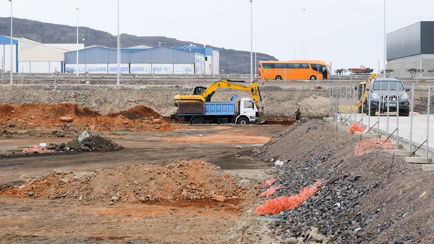 Las obras del silo de vehículos del Puerto de Las Palmas echan a andar pese al alza de los materiales