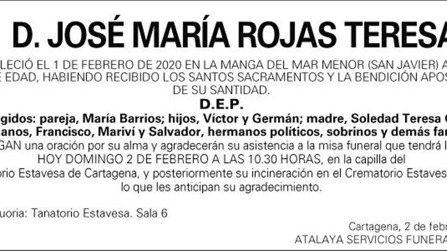 D. José María Rojas Teresa