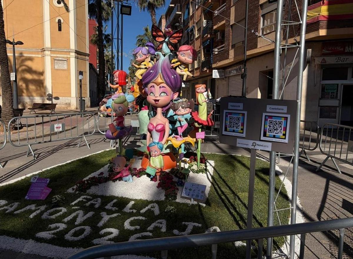 La falla Rmon y Cajal de Torrent, incluida en la ruta inclusiva.