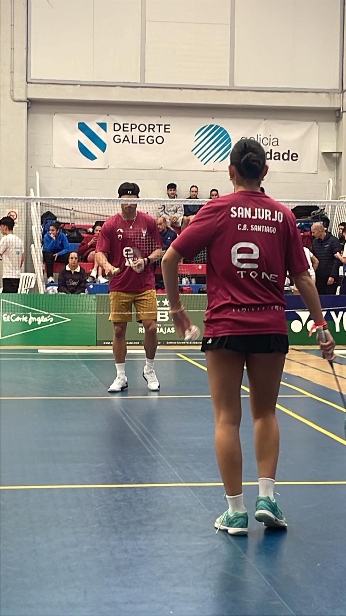 Los hermano Sanjurjo, durante el Campeonato Gallego Absoluto.