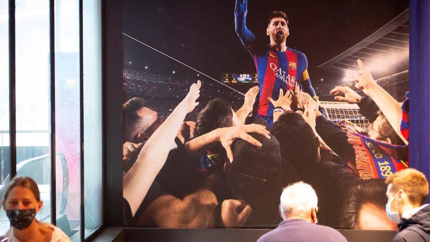 Imatge de Messi en el Museu del FC Barcelona