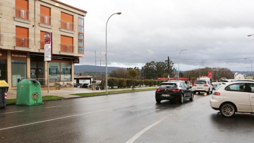 Lugar donde tuvo lugar esta mañana el atropello en Silleda