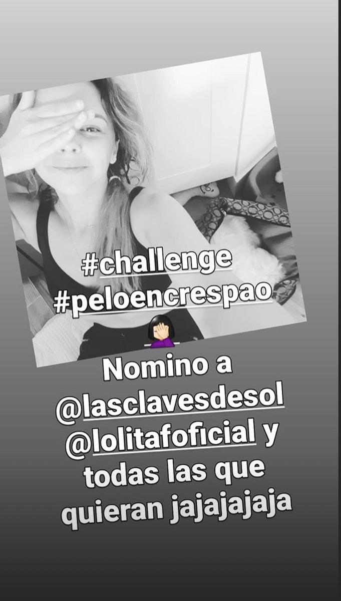Chenoa y su challenge del pelo encrespado