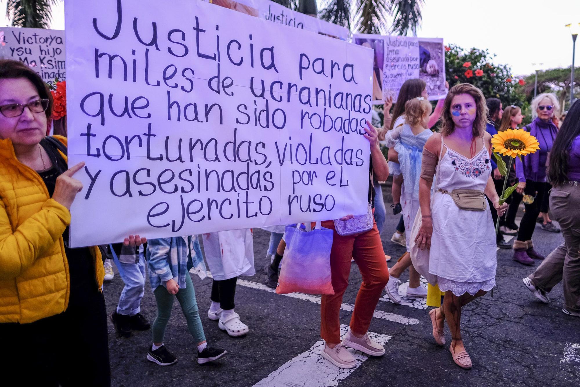 Manifestación por el 8M en Las Palmas de Gran Canaria