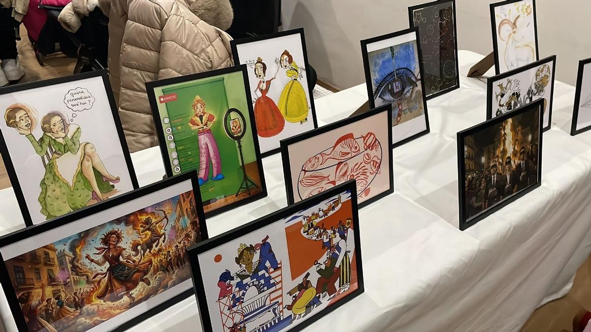 Ilustraciones en la presentación del Llibret de la Falla Espanyoleto de Xàtiva.