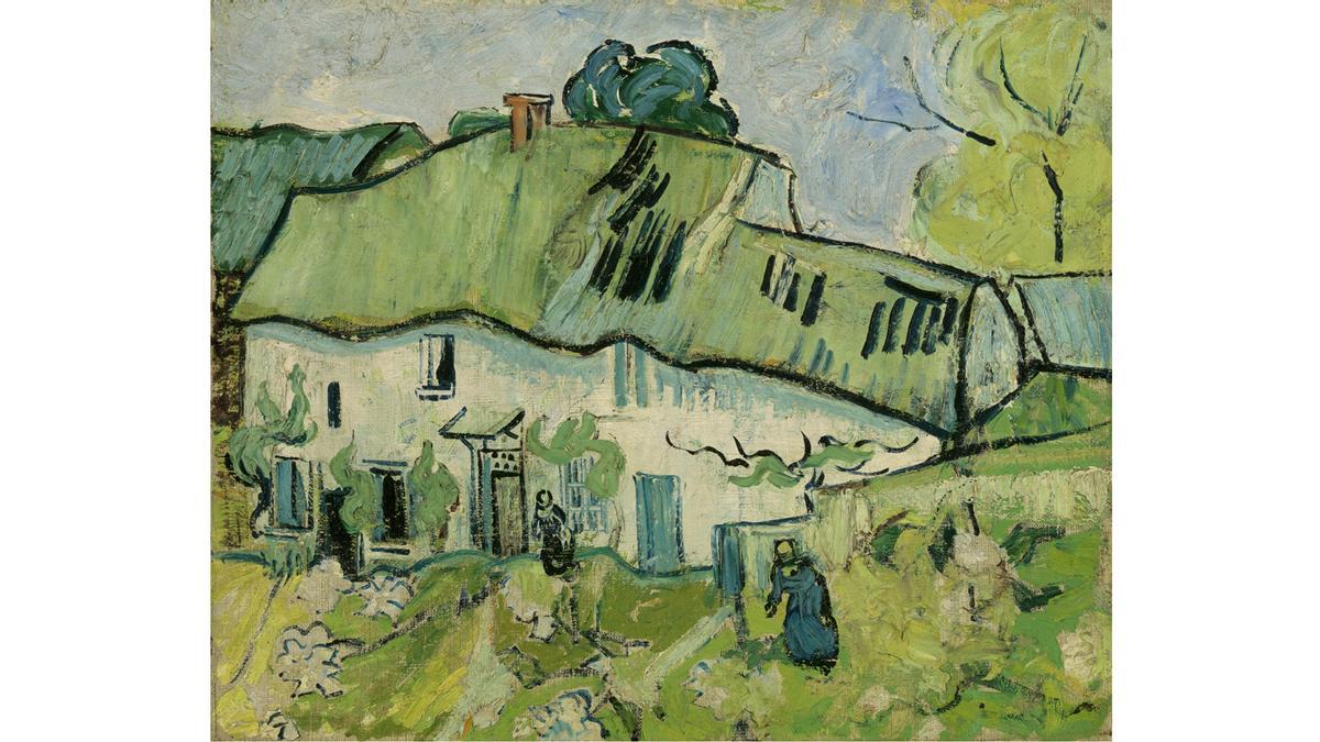 'Fermes avec personnages', uno de los últimos lienzos que Van Gogh pintó en Auvers-sur-Oise.