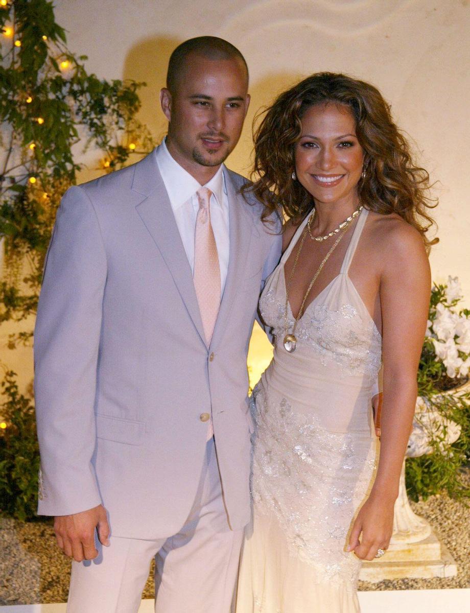 Jennifer Lopez y su segundo marido Cris Judd