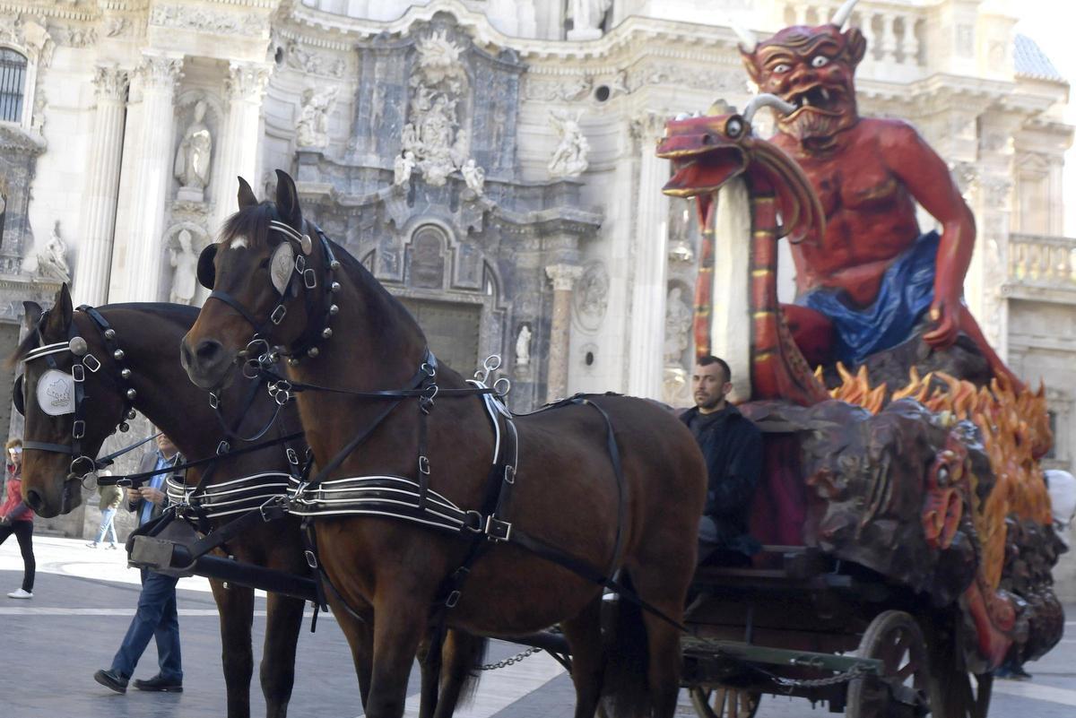 Una de las carrozas que participará en el desfile