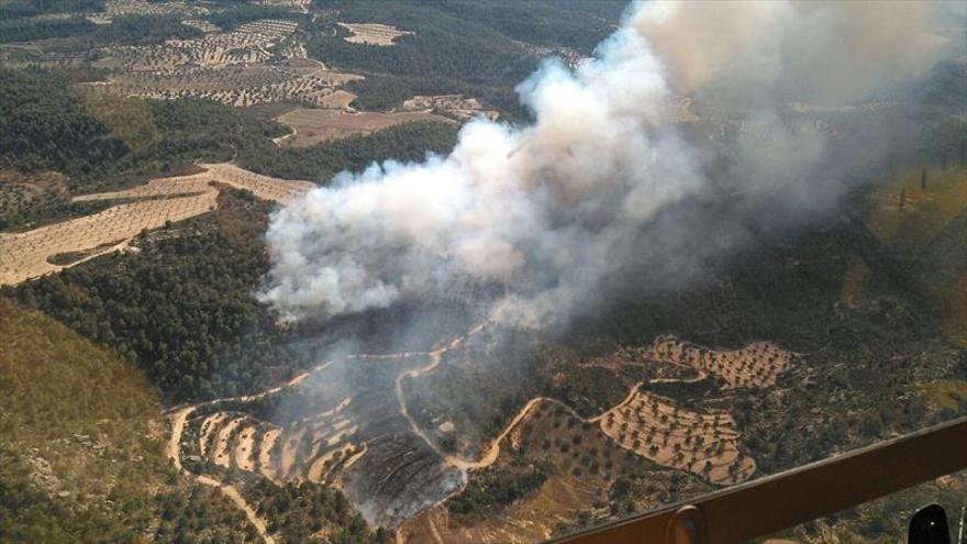 Estabilizado un incendio tras arrasar 25 hectáreas en Maella