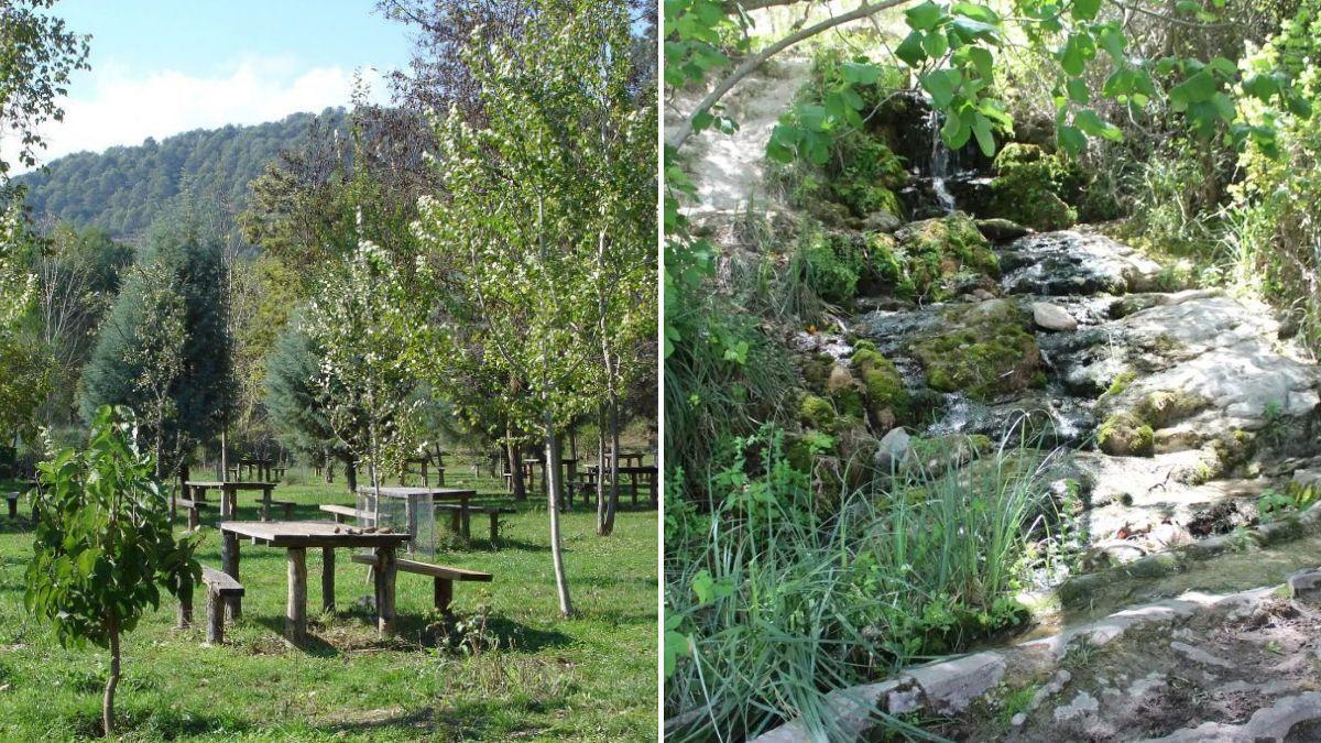 La Fuensanta, el parque natural de Málaga en el que pasear entre arroyos, pinares y un antiguo cortijo del siglo XVIII: tiene su propio merendero con mesas y barbacoa