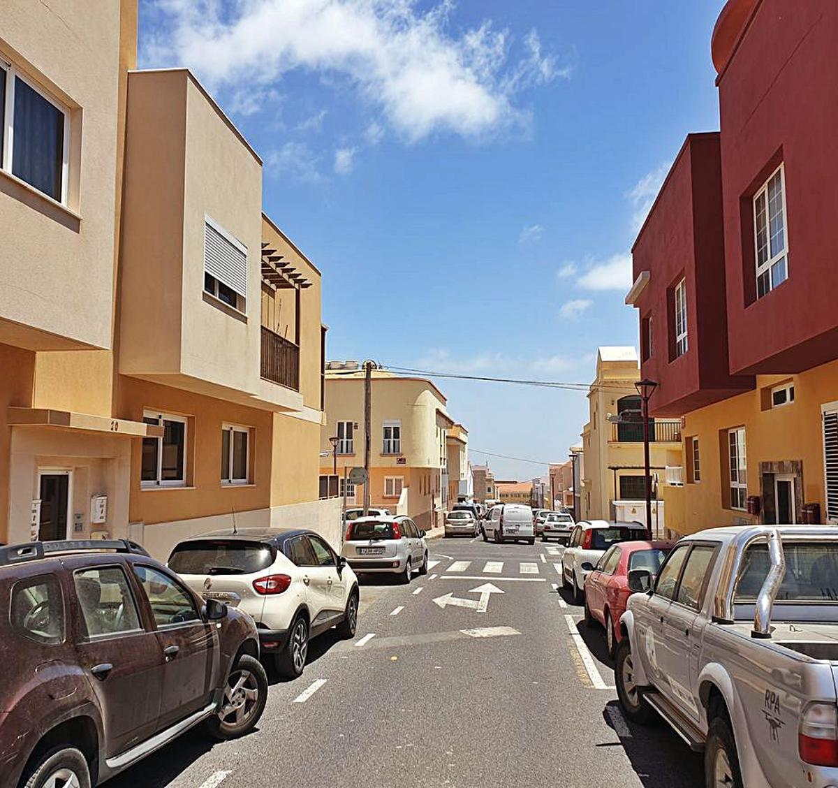 Imagen de la calle del Barrio Fabelo, en Puerto del Rosario.