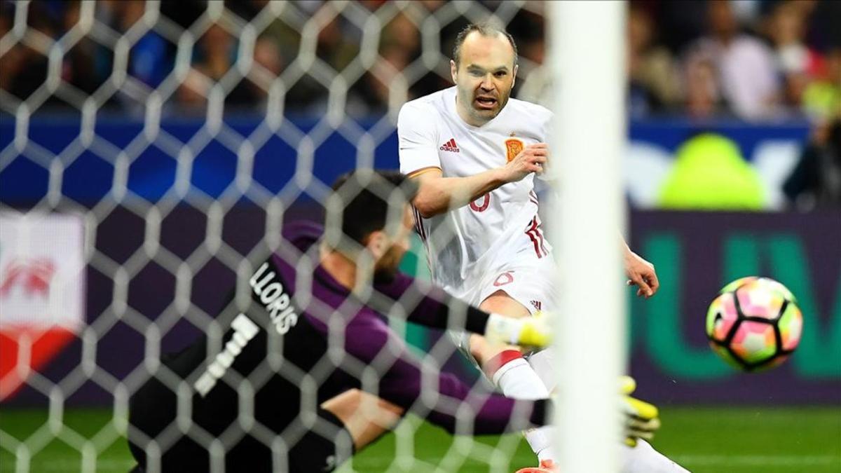 Iniesta fue uno de los blaugrana más destacados en el amistoso ante Francia