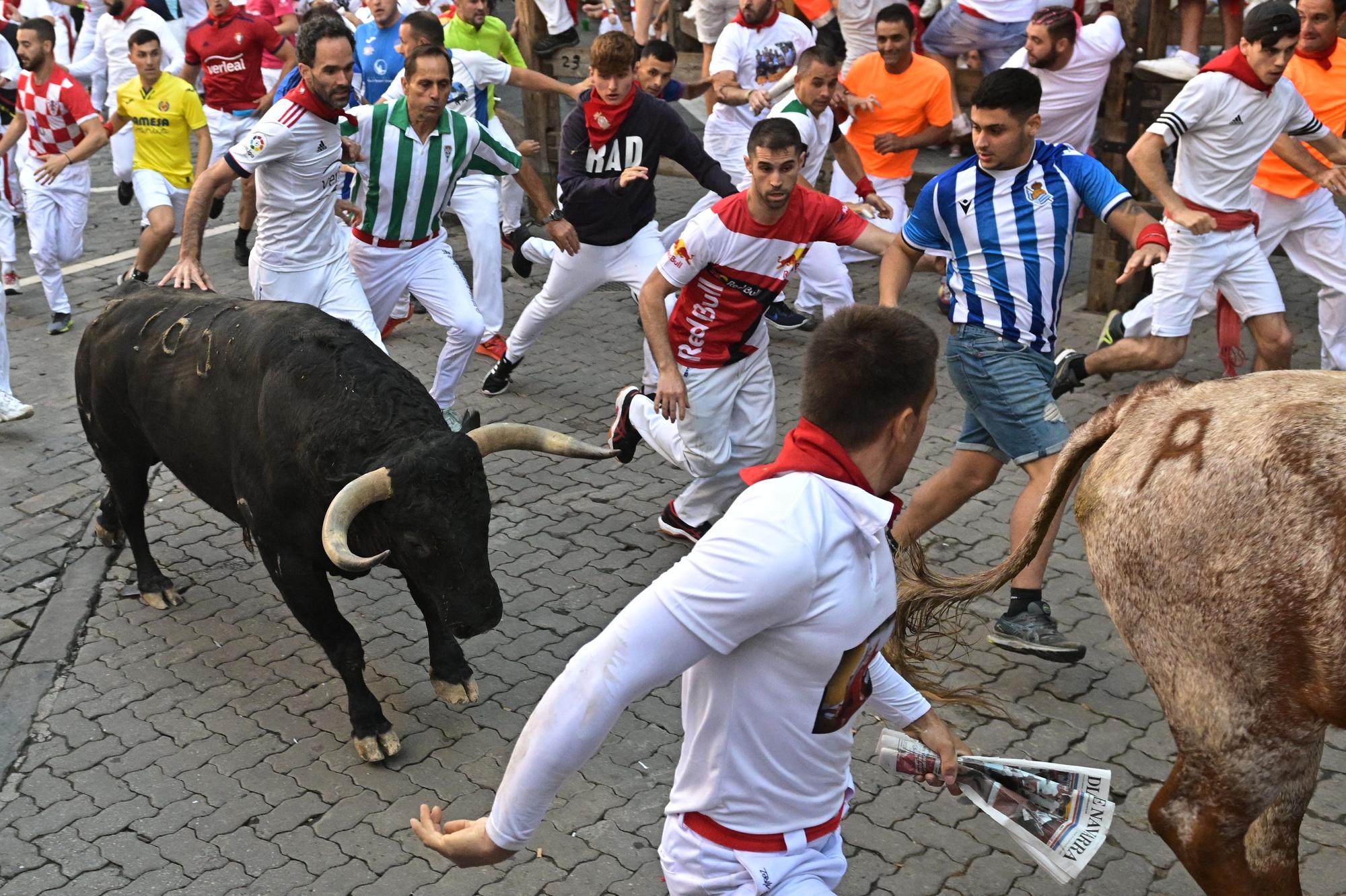 El sexto encierro de los Sanfermines 2022, en imágenes