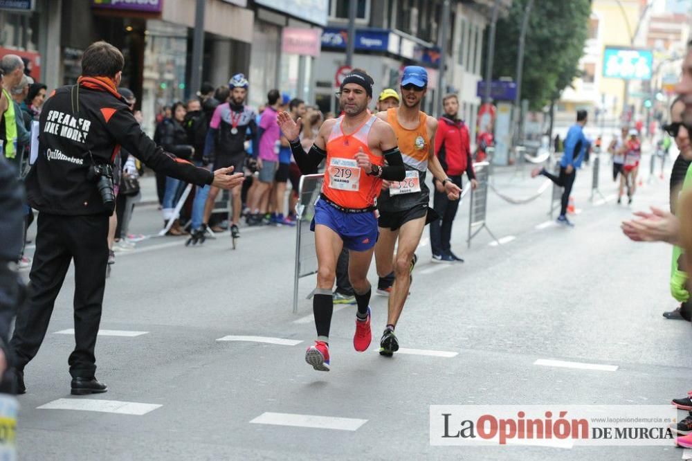 Murcia Maratón y 10 k. Paso por la Gran Vía