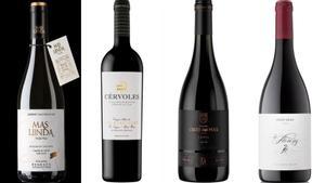 Cuatro excelentes vinos catalanes.