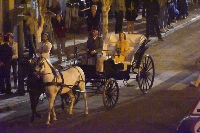 Rodaje de la película Allied, en la Alameda de ...