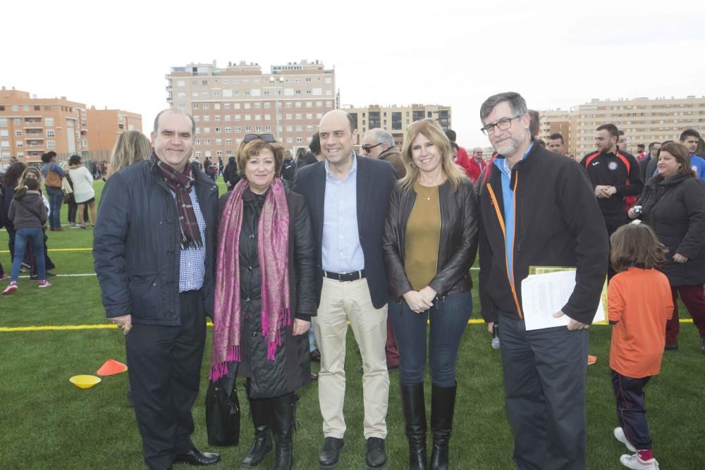 Inauguración del nuevo campo de fútbol del colegio Salesianos